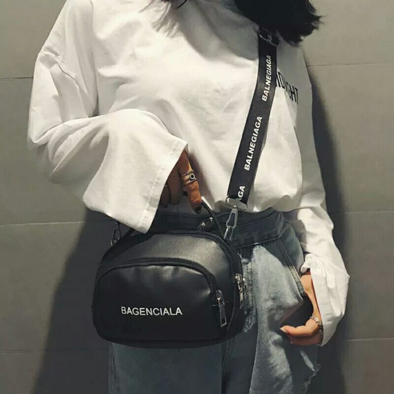 Tas selempang cewek slingbag wanita balenciaga casual tas anak travel korea bag impor murah premium