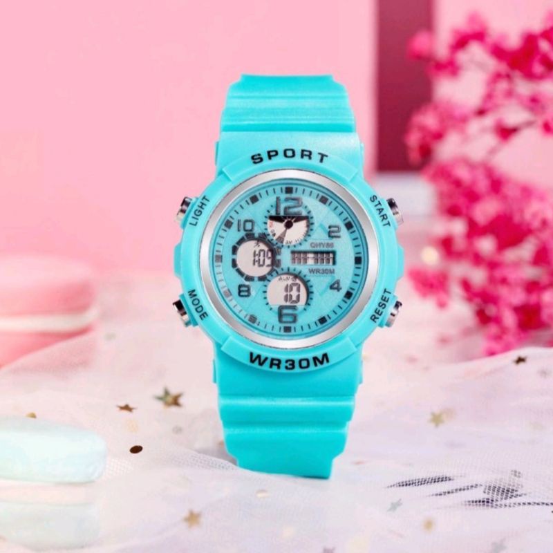 JAM TANGAN RUBBER DIGITAL IMPOR GROSIR MURAH KARET MODEL BABY G