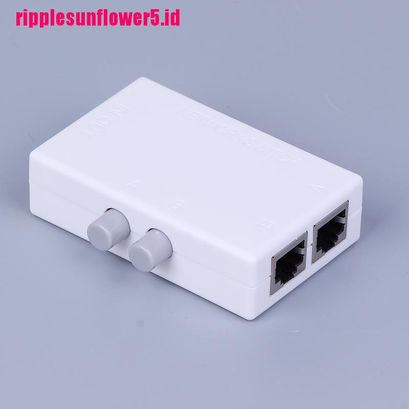 Switch Splitter Jaringan ethernet 2 port AB 2In1 / 1In2 RJ45 mini