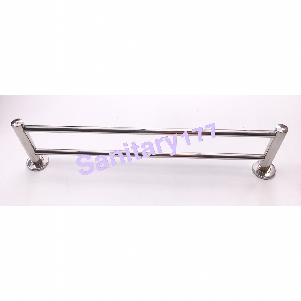 Rak handuk 2 baris stainless star Murah s7/ gantungan tempat  handuk 2 susun hanger cloth towel rack 2susun bar