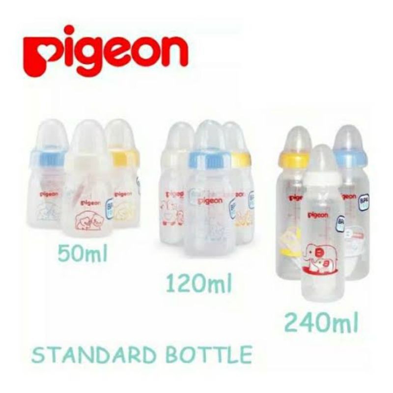 Pigeon Botol Standar 50ml/120ml/240ml (1 Pcs) ORIGINAL-BPOM