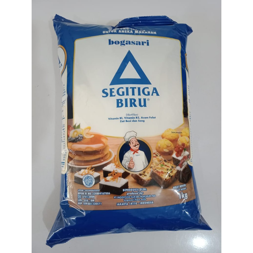 

Bogasari Tepung Segitiga Biru Premium 1kg