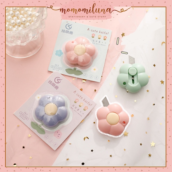 

1 pcs pisau cutter mini pemotong kertas untuk buka paket parcel vlog unboxing cutter cute lucu MK1237