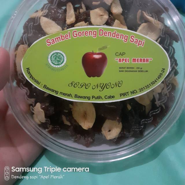 

Sambel goreng dendeng sapi cap "apel merah