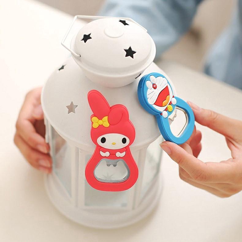 Cute Cartoon Silicone Bottle opener,Stainless Steel Plastic Bottle Opener,refrigerator stickers