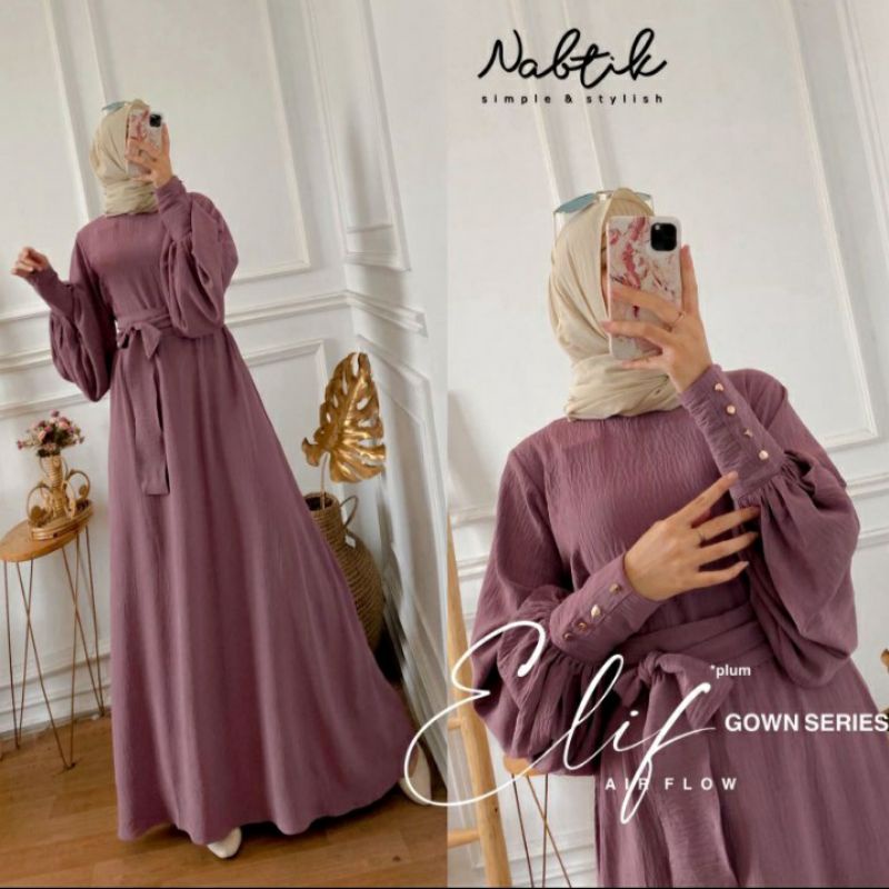 {BISA COD} • ELIF DRESS BY NABTIK • DRESS WANITA KEKINIA