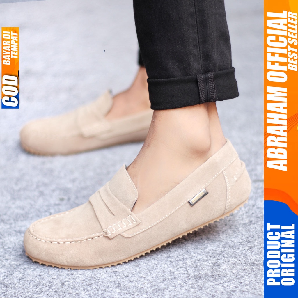 ABRAHAM Sepatu Slip On Slop Hitam Selop Casual Pria