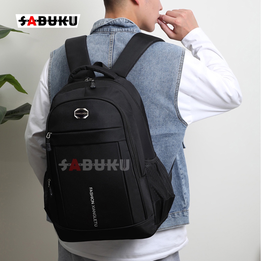 Tas Ransel Pria Tas Punggung Backpack Bahan Nilon Tas Kuliahan Tas Ransel Kerja - 127