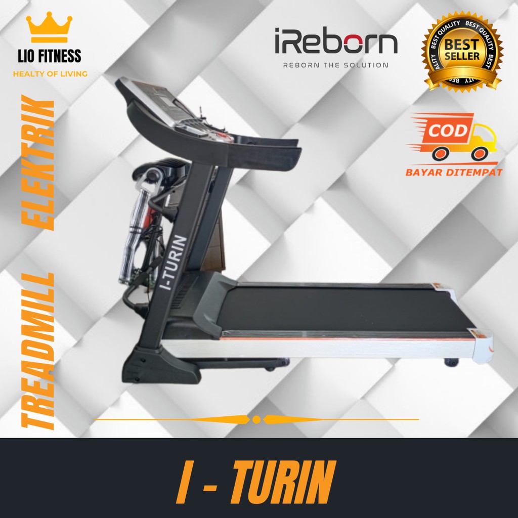 Alat fitness lari treadmill elektrik murah I TURIN iReborn bergaransi resmi COD JOGJA