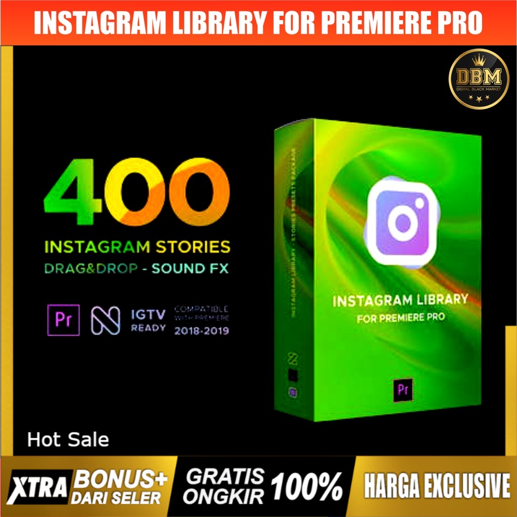 Instagram Library  - Premiere Pro Project Files