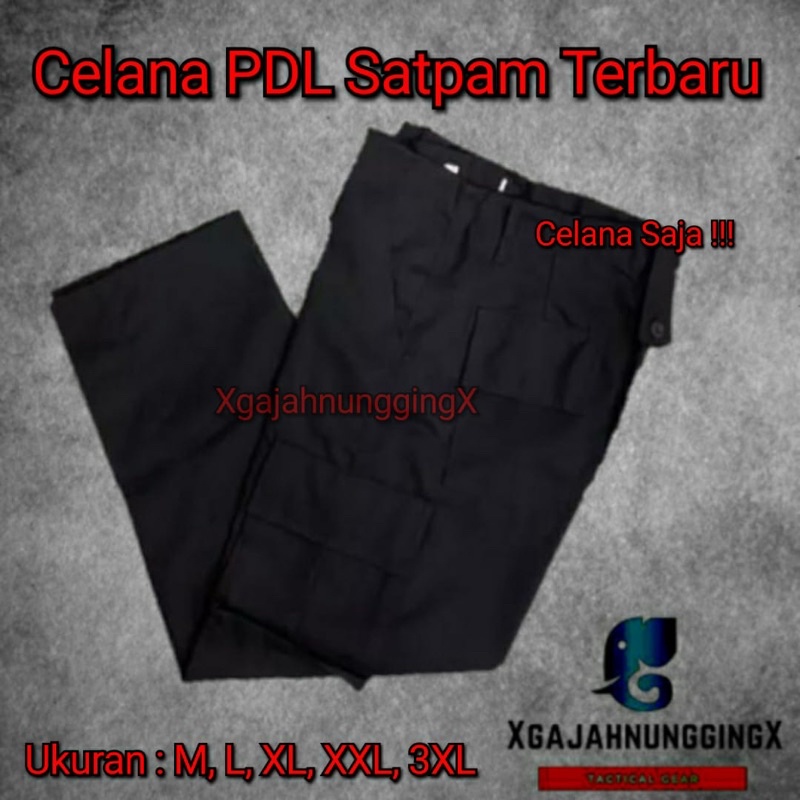 Celana PDH Satpam Coklat Terbaru Bawahan PDH Security Cokelat American Drill Berkualitas Bandung