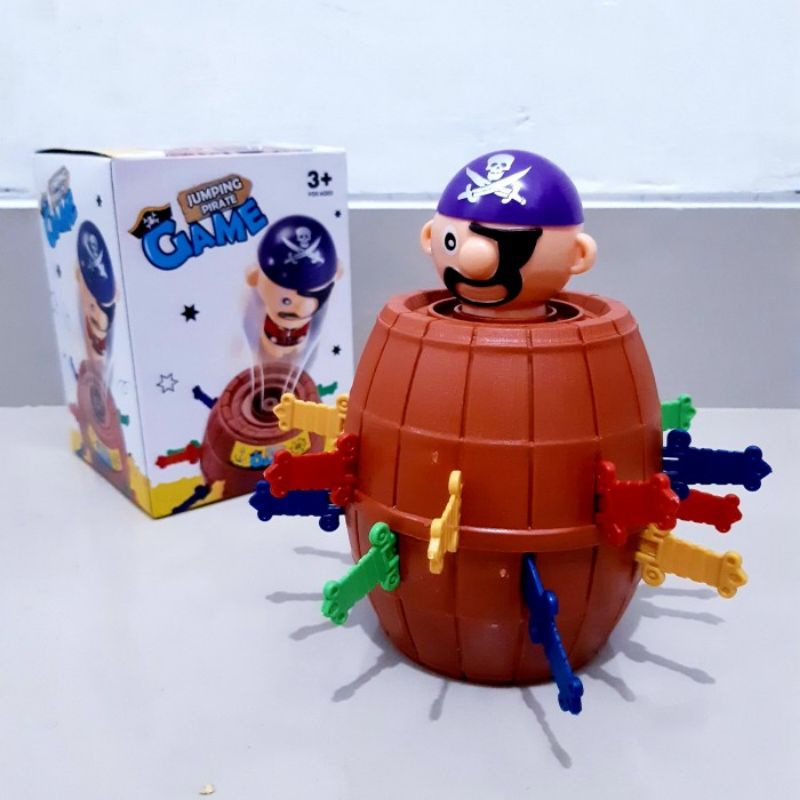 Mainan Barrel Pirate Jumping - Rollate Bajak Laut Loncat Anak Edukasi