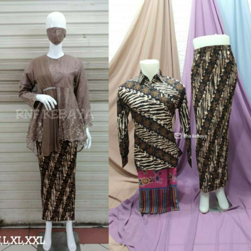 Kebaya Couple / Kebaya Aurora Selendang / Kebaya Modern / Kebaya / Baju kebaya modern / kebaya moder