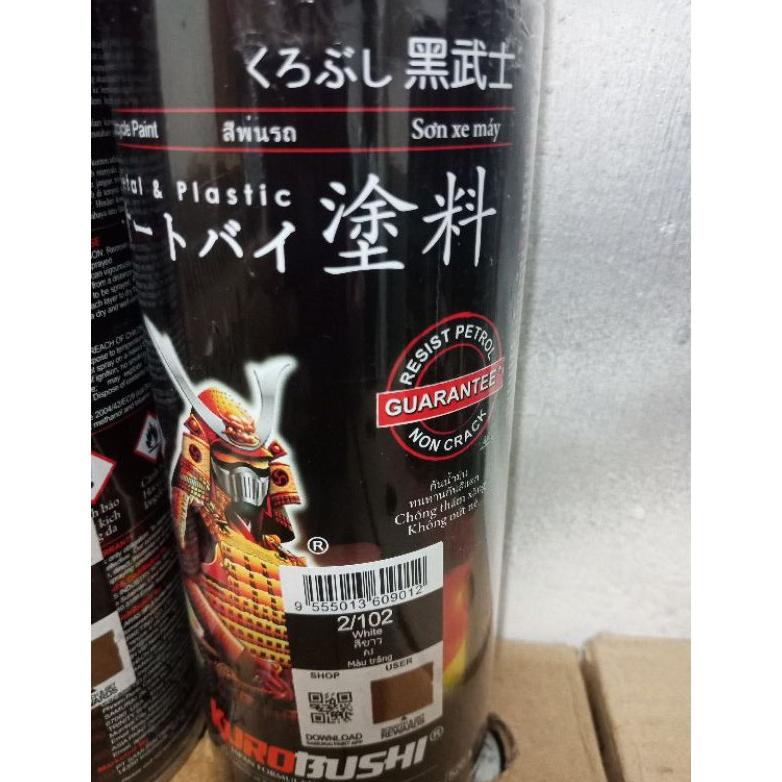 Pilok Pylok Cat Semprot Samurai White / Putih ( 102)