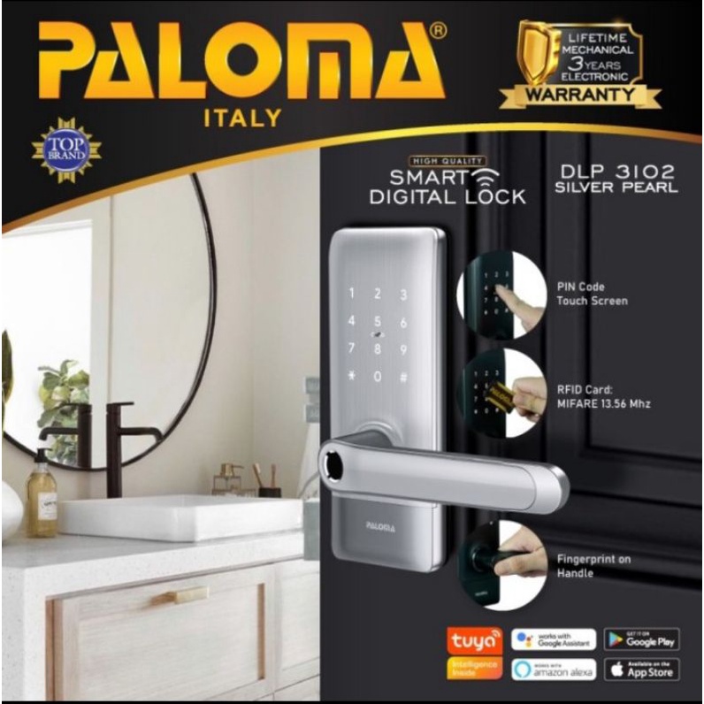 PALOMA DLP 3102 Digital Lock Smart Home Kunci Pintu TUYA