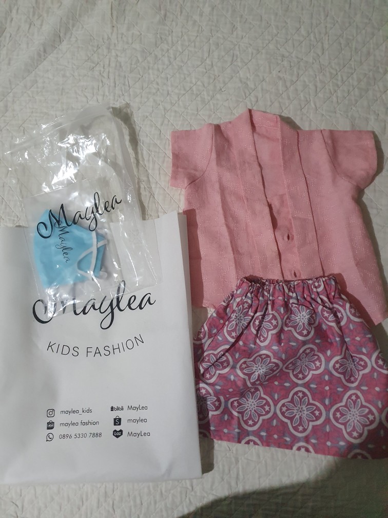 Kebaya Batik Anak Katun Dobby Ukuran 10,12,14 (atasan Saja/rok Saja)