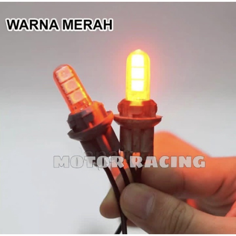 HARGA 4 PCS - Lampu Sen Sein KEDIP STROBO Jelly Jellyfish 6 Mata Led Reting Motor - Variasi Warna