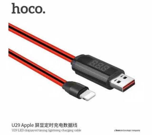 HOCO U29 LED display cable kabel charger data lightning iphone ipad