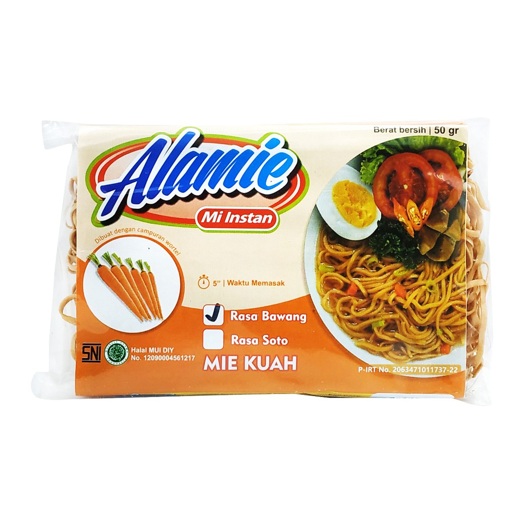 

Alamie - Mie Wortel - Kuah Bawang 50gr