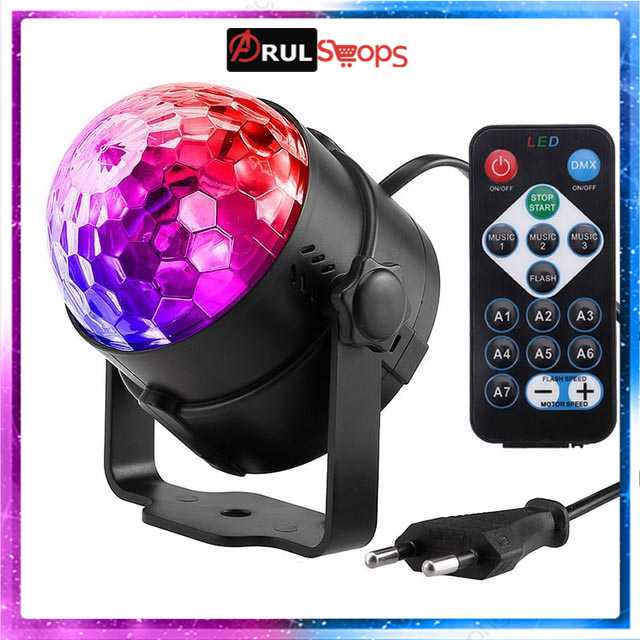 TaffLED Proyektor LED Lampu Disco + Remote Control EU Plug - CY-LV-RG