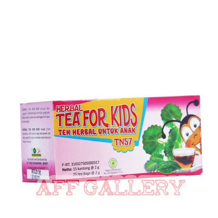 

Tea For Kids Teh Pegagan + Meniran + Teh Hijau vnl2608