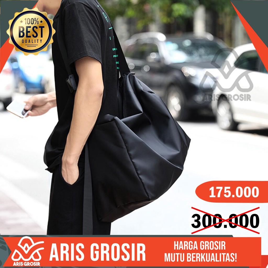 Tas Selempang Pria Premium Tas Bahu Travel Original Tas Gym Slingbag Import Murah X521