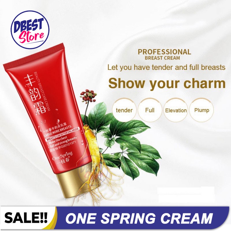 DBEST - [ BISA COD ] ONE SPRING BREAST CREAM / KRIM MEMEPERBESAR MENGENCANGKAN PAYUDARA KENDOR DENGAN CEPAT