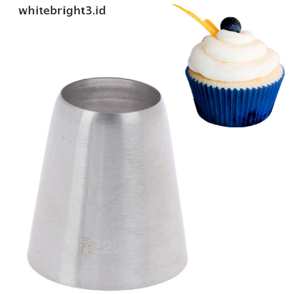 (whitebright3.id) R22l Spuit Piping Bulat Untuk Dekorasi Kue / Pastry