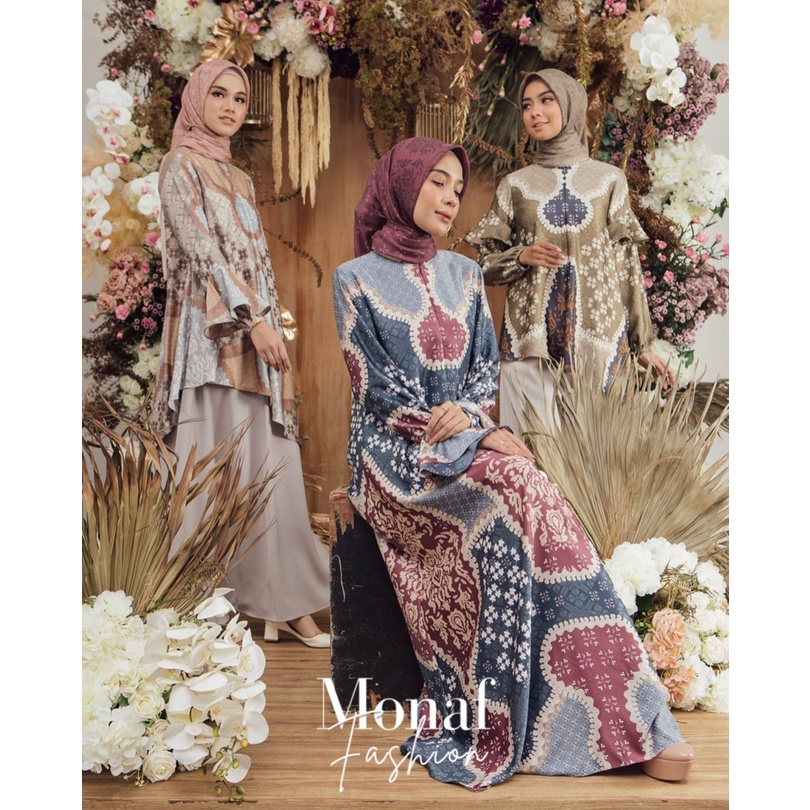 Gamis Maxmara Silk Original Gamis Mewah Luxury Terbaru Monaf Store