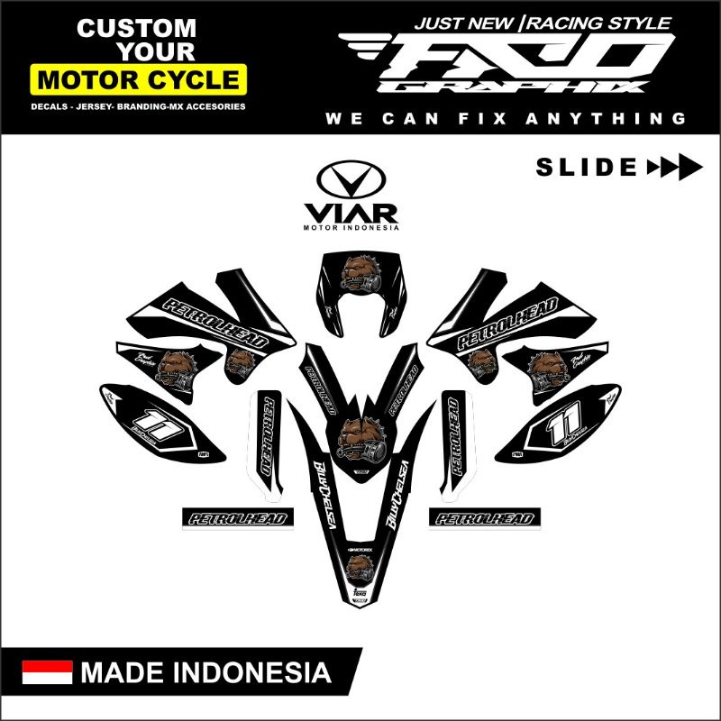 Decal custom Trail Viar