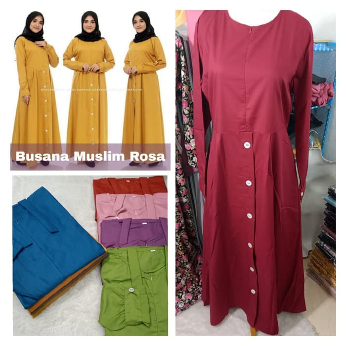 gamis toyobo kancing syari gamis monalisa
