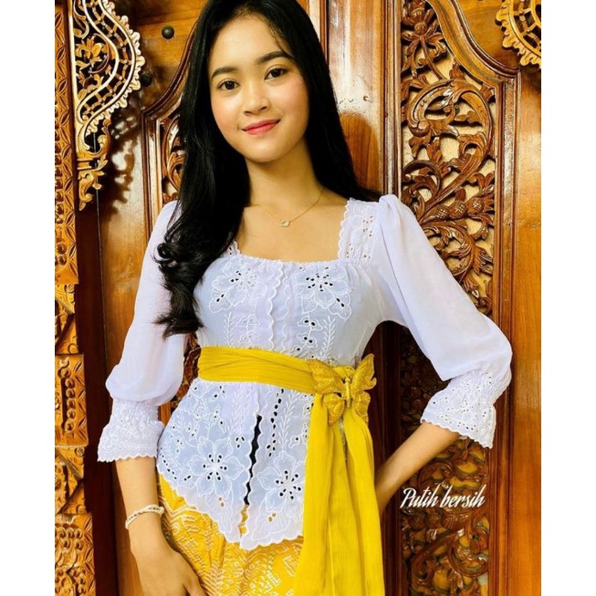 kebaya bordir sabrina kerut