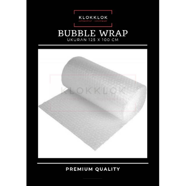 Bubble wrap warp 125 x 100 cm, plastik gelembung 1,25 x 1 meter
