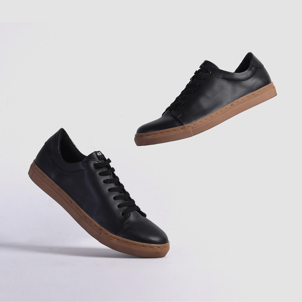 BRANTLEY BLACK - Sneakers Kasual Santai Jalan Kuliah Pria Sporty Sepatu Kets - Sneakers Skate