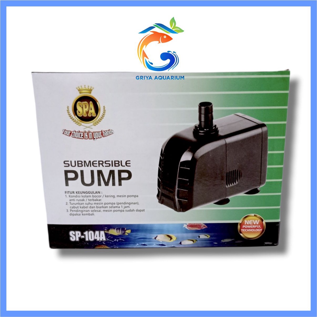 SPA SP-104 POMPA AQUARIUM, KOLAM, HIDROPONIK