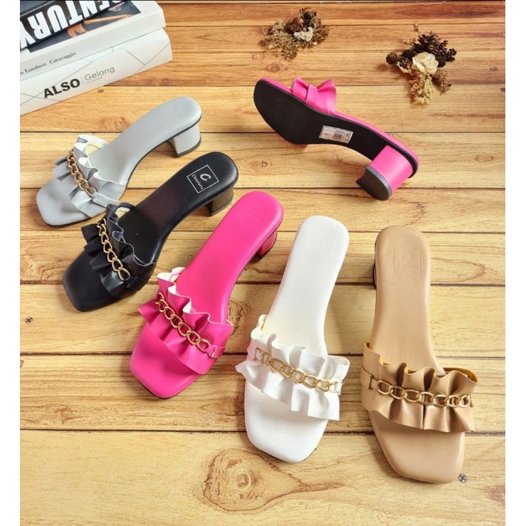 ABBUSHOES RY 12 hak tahu rempel rantai rifat 5cm