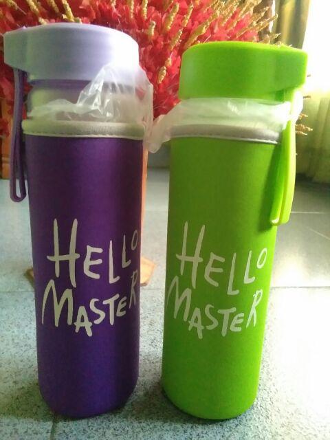 Botol Minuman Hello Master Bahan Pc Off /+ Free Bubble Warp + Free Pouch Zy Batam