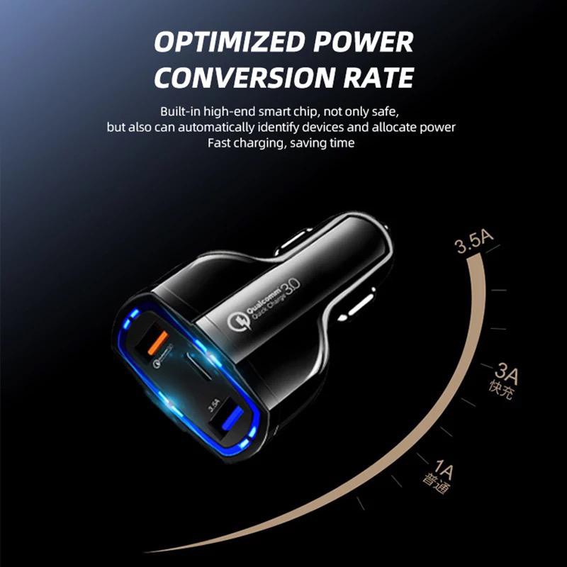 [RO ACC] NVN-SV3 CHARGER MOBIL PD FAST CHARGING CAR CHARGER QUALCOMM 3.0