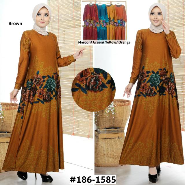 Baju gamis wanita terbaru/baku gamis wanita kaos/baju gamis wanita termurah