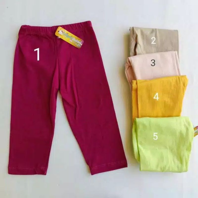 LEGGING anak CALLYSTA size XS, POLOS Usia 0-12 Bulan