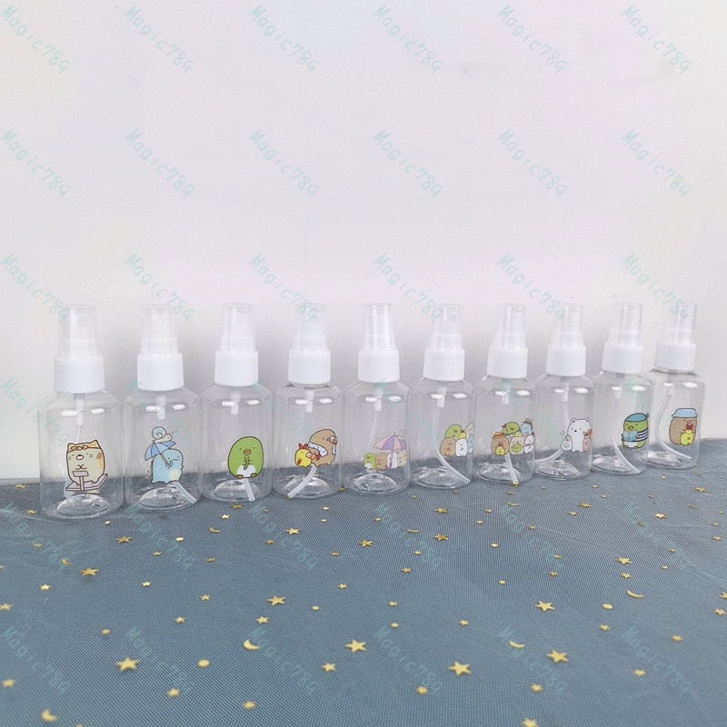 Magic789 Cartoon Sumikko Gurashi Spray Bottle 50ML Plastic Travel Size Bottles Container for Cosmetic