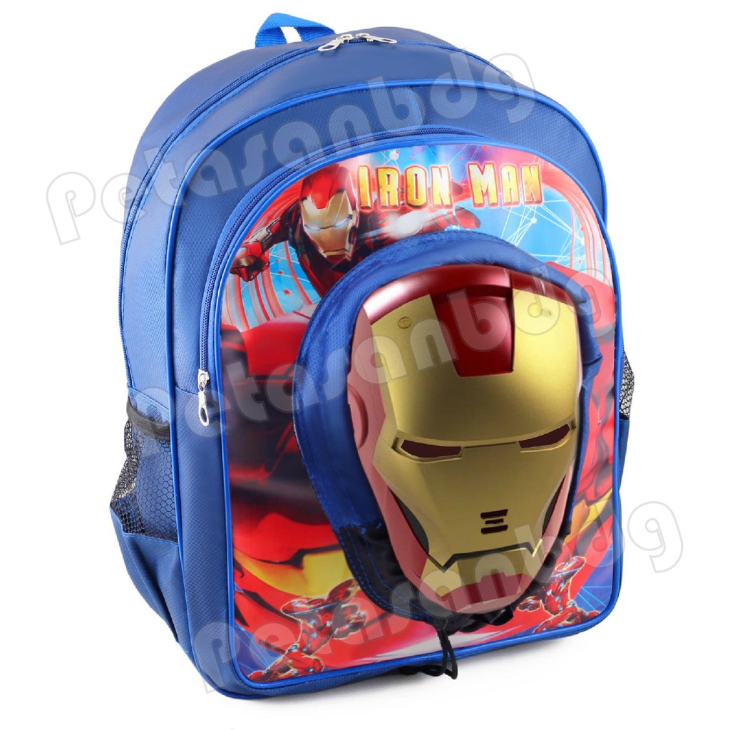 PTS - Tas Anak Cowo / Laki Laki - HULK - CAPTAIN AMERICA - SPIDERMAN - BATMAN - THE MASK - COOL BACKPACK + TOPENG