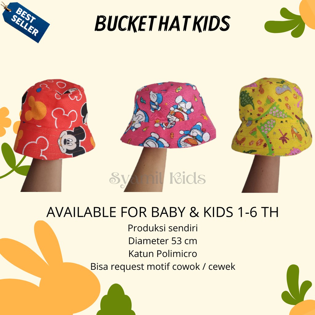TOPI BUCKET ANAK TOPI BUCKET BAYI TOPI BUCKET ANAK MURAH TOPI BUCKET ANAK