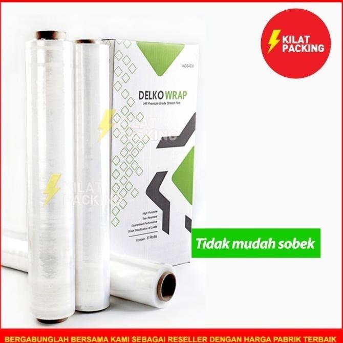 

Plastik Stretch Film Wrap - Wrapping Bening 50Cm X 160M Dus Gojek/Grab