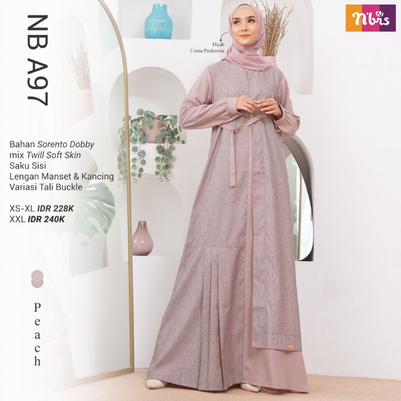Gamis Nibras NB A97 Gamis Nibras Terbaru 2021