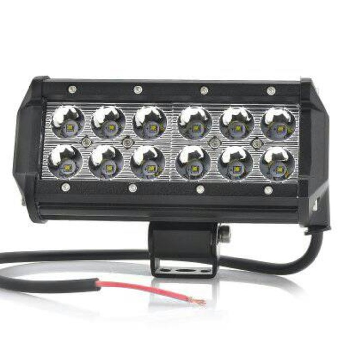 LAMPU SOROT WorkLight Cree Led Spot 12 Mata 36 watt LED BAR TEMBAK - Putih