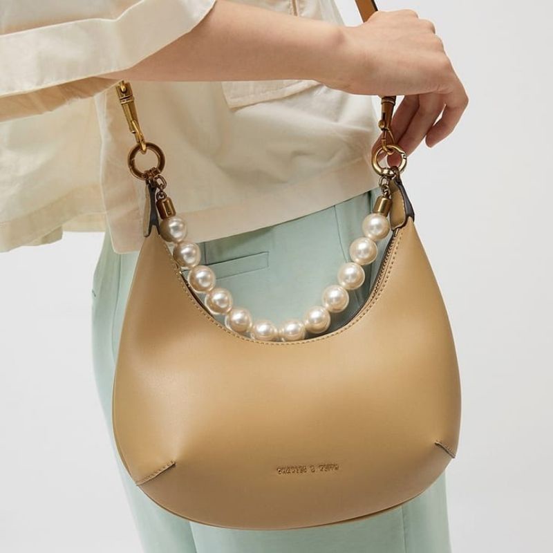 6.6 SALE | CK Beaded Handle Hobo Bag