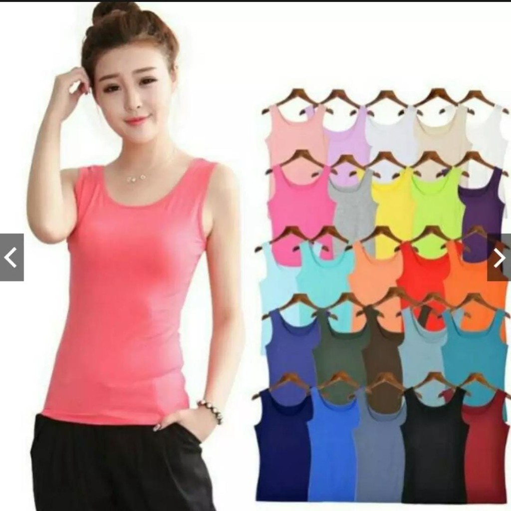 TANKTOP BASIC TALI LEBAR / TANGTOP DEWASA