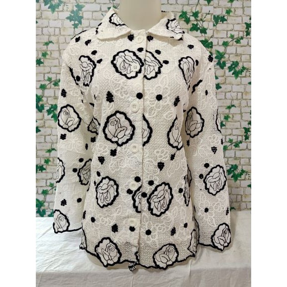 Blouse putih jumbo HAFIZAH