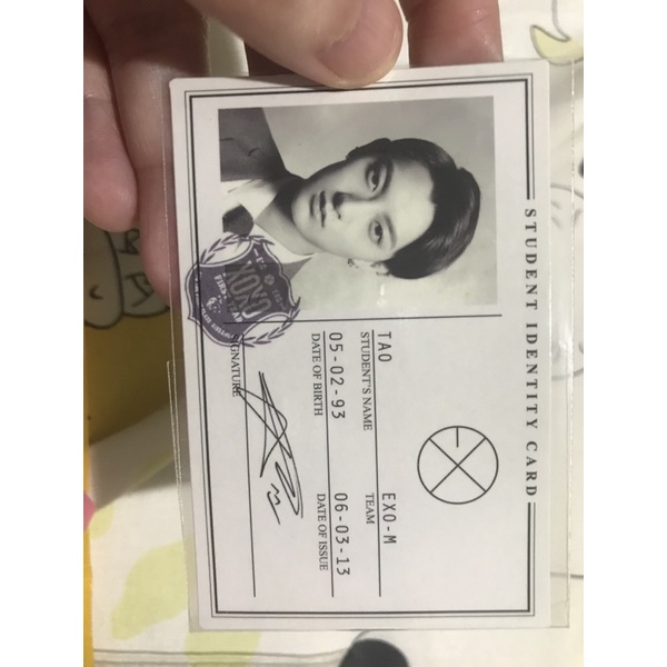 TAO EXO OFFICIAL PHOTOCARD MAMA GROWL EXODUS XOXO